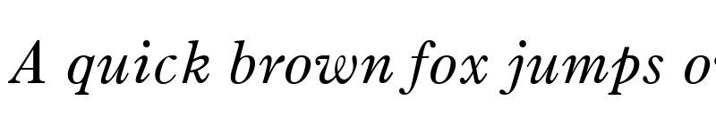 Preview of OldStyle7 LT Italic