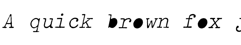 Preview of OldTypewriterEF LightObl Regular