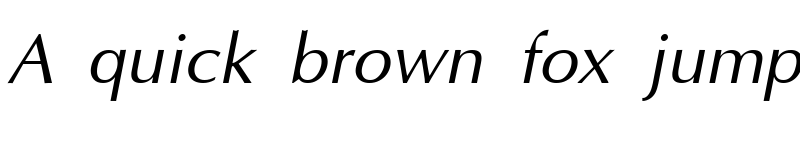 Preview of Optima Cyr Italic