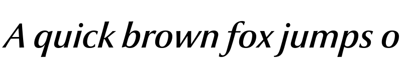 Preview of Optima nova LT Demi Old Style F Italic