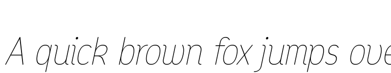 Preview of Opun Mai Thin SemiCondensed Italic