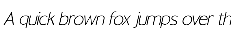 Preview of Osande Extra Light Italic