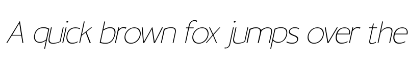 Preview of Osande Thin Italic