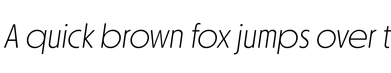 Preview of Otterco Display ExtraLight Italic