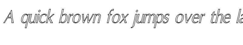 Preview of Oxford Hollow Thin Italic Italic