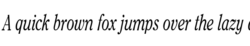 Preview of OxfordCondensed Italic