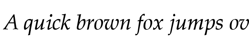 Preview of Palatine Italic