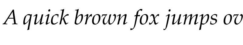 Preview of Palatino LT Std Italic