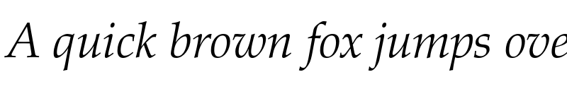 Preview of Palatino LT Std Light Italic