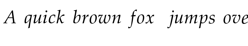 Preview of Palatino-Normal-Italic Regular