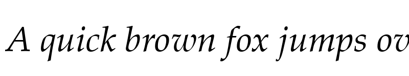 Preview of Palatino Osf Italic