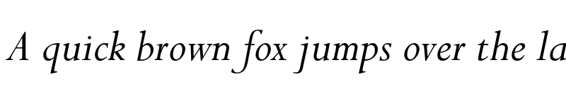 Preview of Perpetua Italic