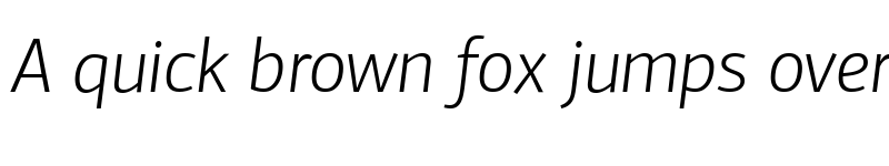 Preview of PF Agora Sans Pro Light Italic