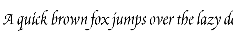 Preview of Poetica ChanceryIII Italic