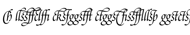 Preview of Poetica Supp Ligatures Regular