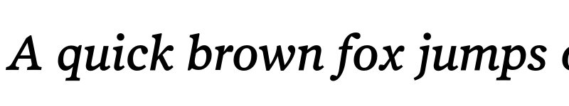 Preview of PoynterOSTextFour Italic