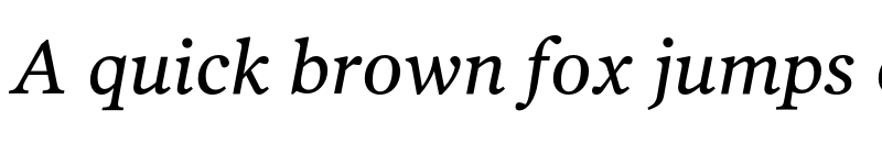 Preview of PoynterText Two Italic