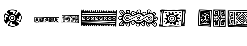 Preview of PreColumbian Ornaments One Regular