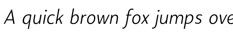 Preview of Proda Sans Light Italic