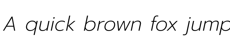 Preview of Prompt ExtraLight Italic