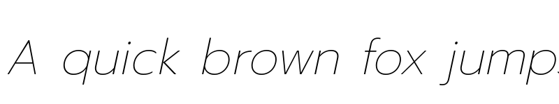 Preview of Prompt Thin Italic