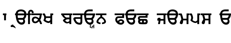 Preview of Punjabi Sans Regular