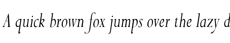 Preview of PurloinCondensed Italic