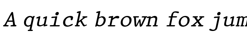 Preview of QTPristine Italic