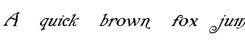 Preview of Rackham Italic Regular