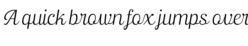 Preview of Ralsteda ExtraLight Italic