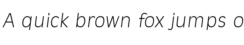 Preview of Ravenna-Serial-ExtraLight RegularItalic