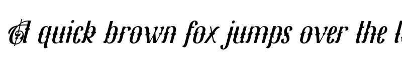 Preview of Red Ribbory Regular Italic