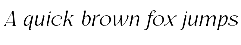 Preview of Regis Extra Light Italic