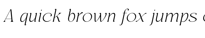 Preview of Regis Thin Italic