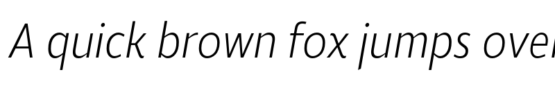 Preview of Roanne Cond ExtraLight Italic