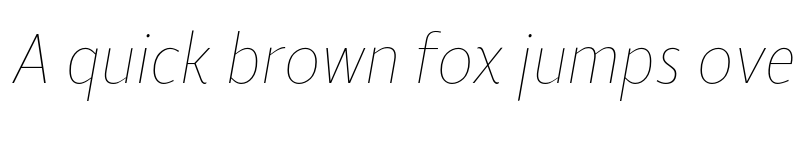 Preview of Roanne Cond Thin Italic