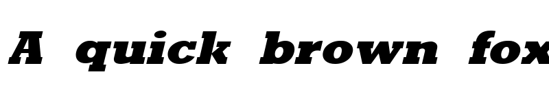 Preview of Rockney Extrabold Italic