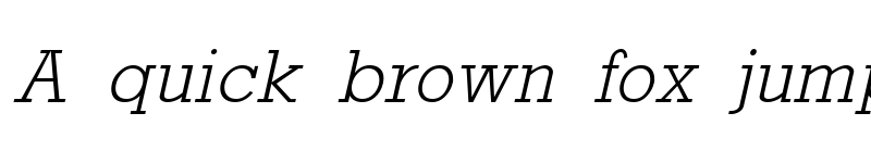 Preview of Rockney Light Italic