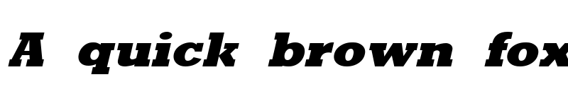 Preview of RockneyExtrabold Italic