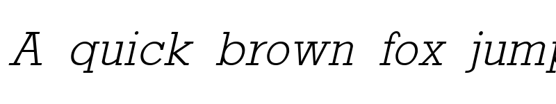 Preview of RockneyLight Italic