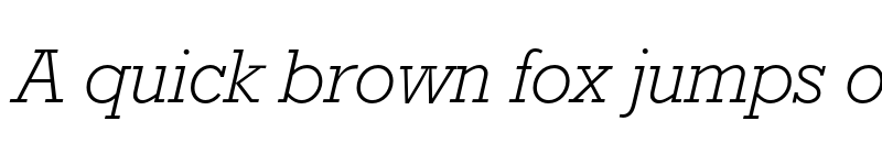 Preview of Rockwell Light Italic