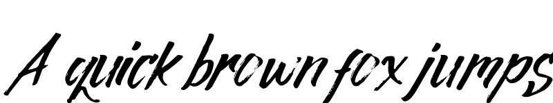 Preview of Rocky Brush Italic