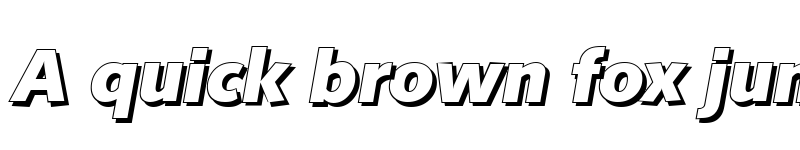 Preview of RogerBeckerShadow-ExtraBold Italic