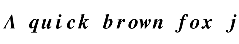 Preview of Roman Mono Bold Italic