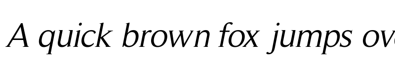 Preview of RomanSerif Medium Italic