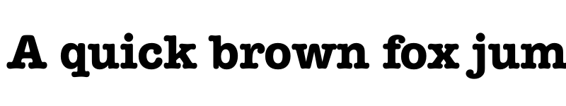 Preview of Romtypewriter Bold