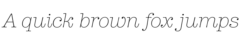 Preview of Romtypewriter Light Italic