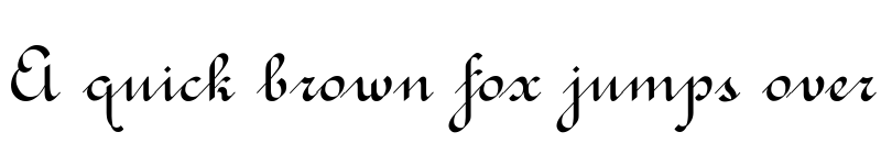 Preview of Rondo Calligraphic Regular