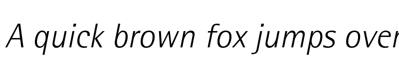 Preview of RotisSemiSans Light Italic