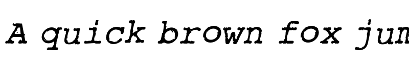Preview of Rough_Typewriter Bold Italic
